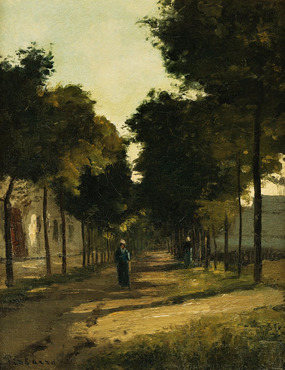 Estrada; La Route, c. 1870 de Camille Jacob Pissarro