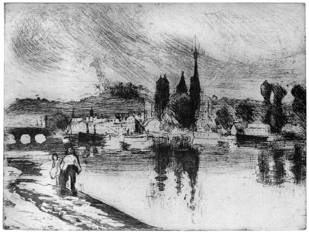 Rouen, Cours la Reine, c1850-1900 1924 de Camille Jacob Pissarro