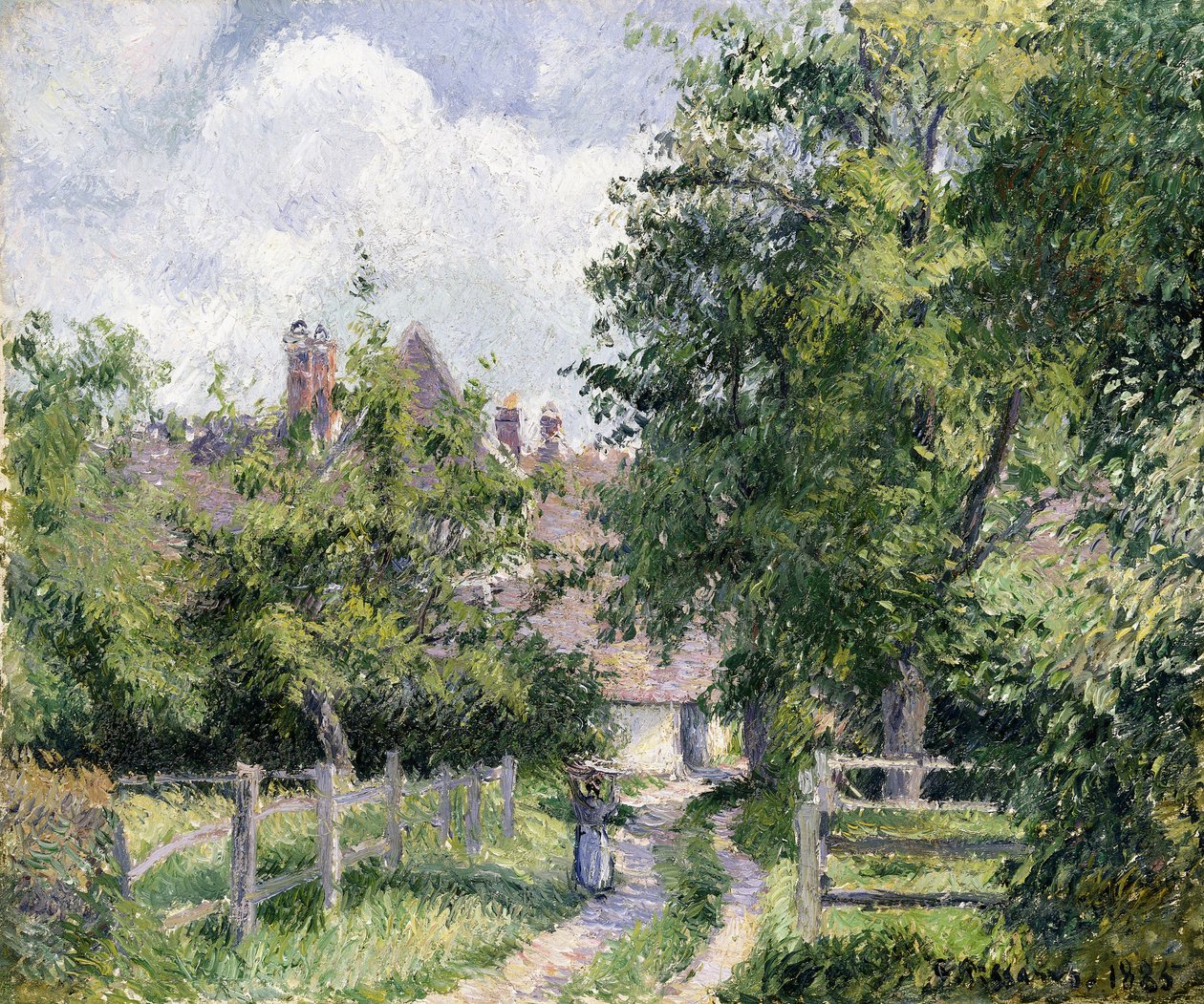 Saint-Martin, perto de Gisors, 1885 de Camille Jacob Pissarro