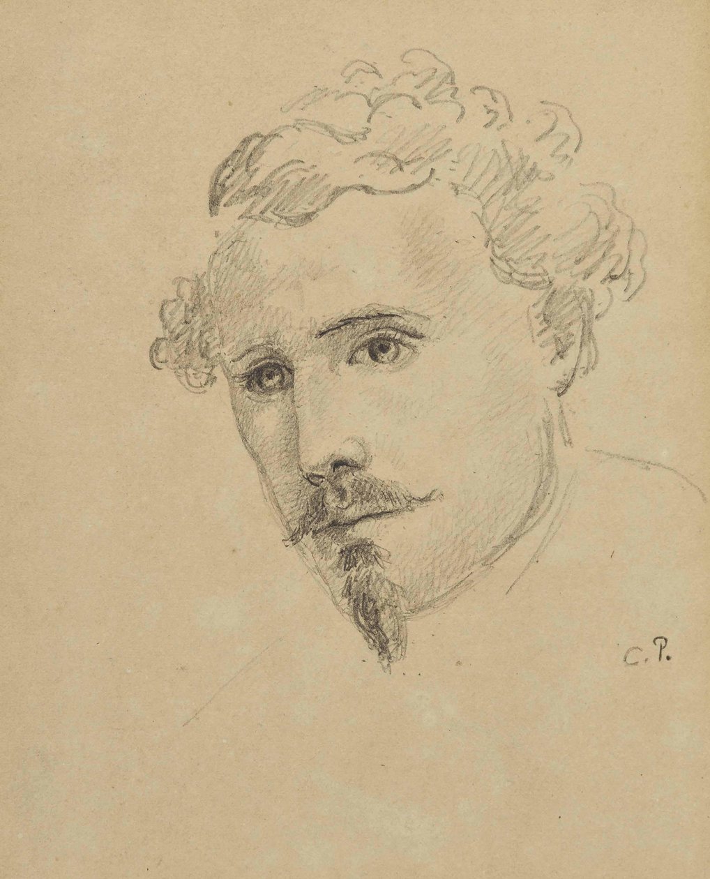 Auto-retrato, c. 1853 de Camille Jacob Pissarro
