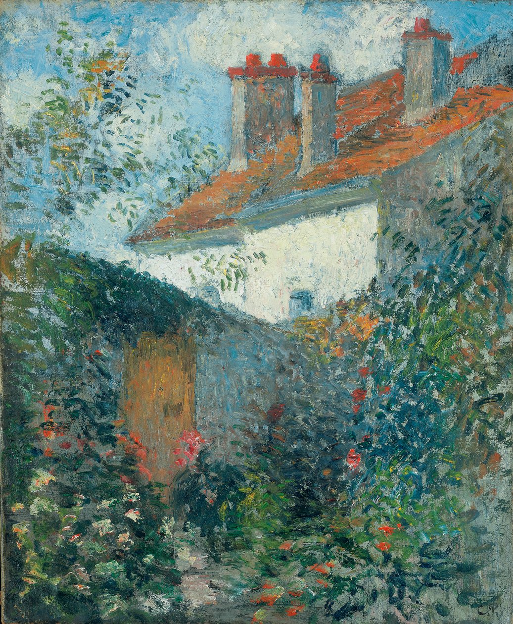 Estudo em Pontoise, c.1878 de Camille Jacob Pissarro