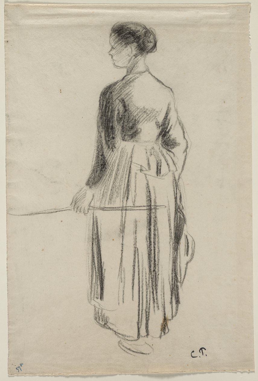 A vaqueira, Eragny, 1886. de Camille Jacob Pissarro