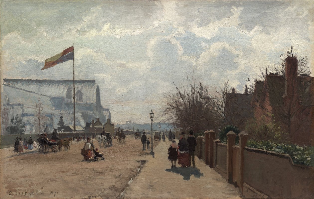 O Palácio de Cristal, 1871 de Camille Jacob Pissarro