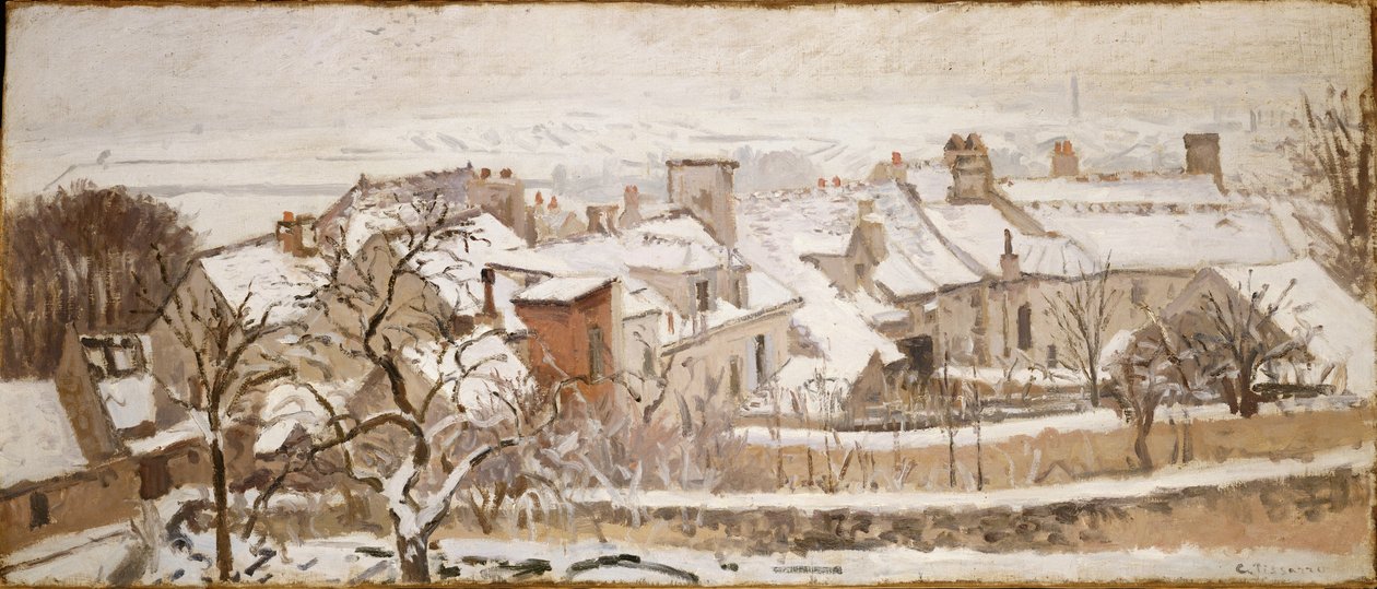 As quatro estações: inverno, 1872 de Camille Jacob Pissarro
