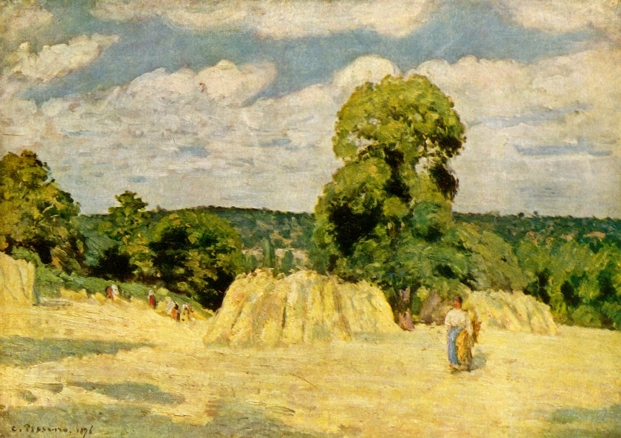 A colheita, 1876, 1939. de Camille Jacob Pissarro