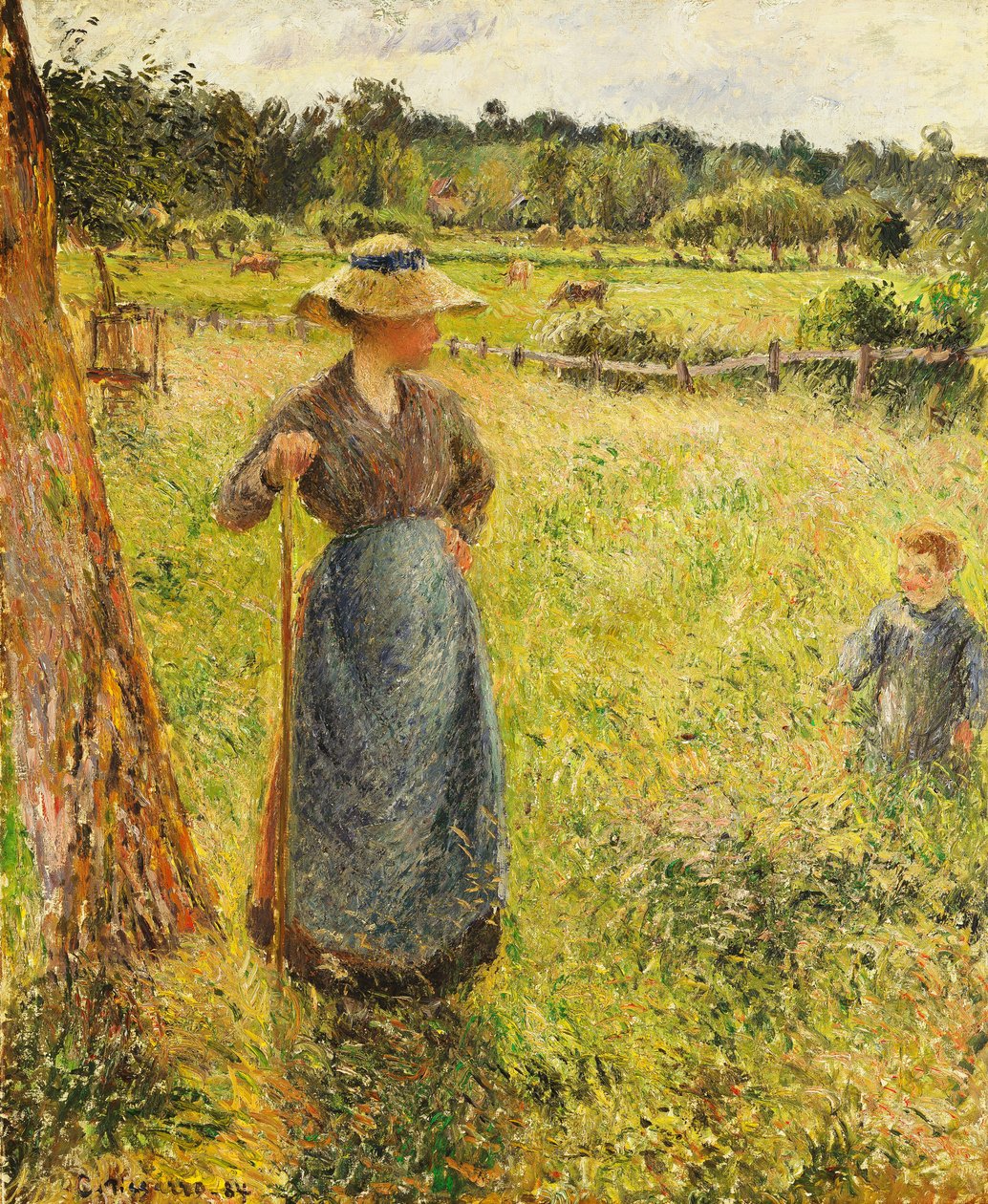 O Haymaker, 1884 de Camille Jacob Pissarro