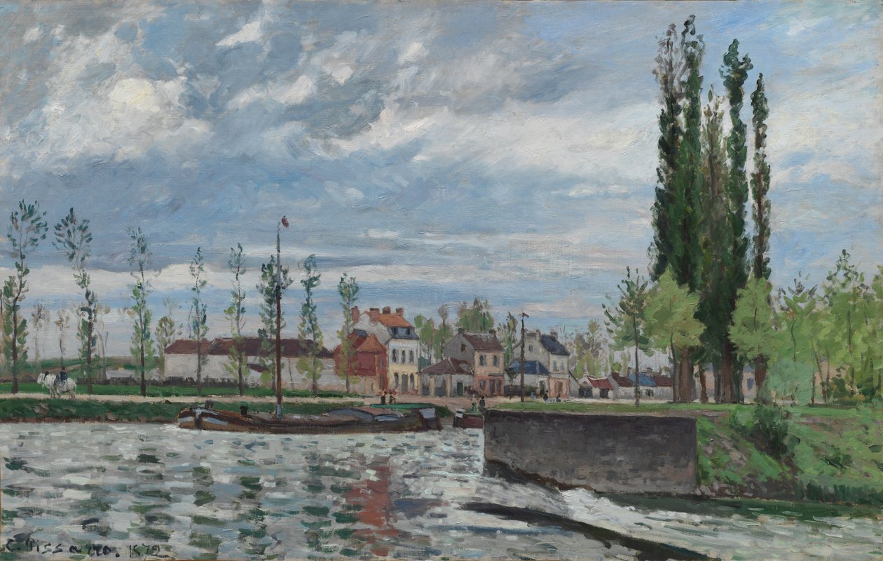 A fechadura em Pontoise, 1872. de Camille Jacob Pissarro