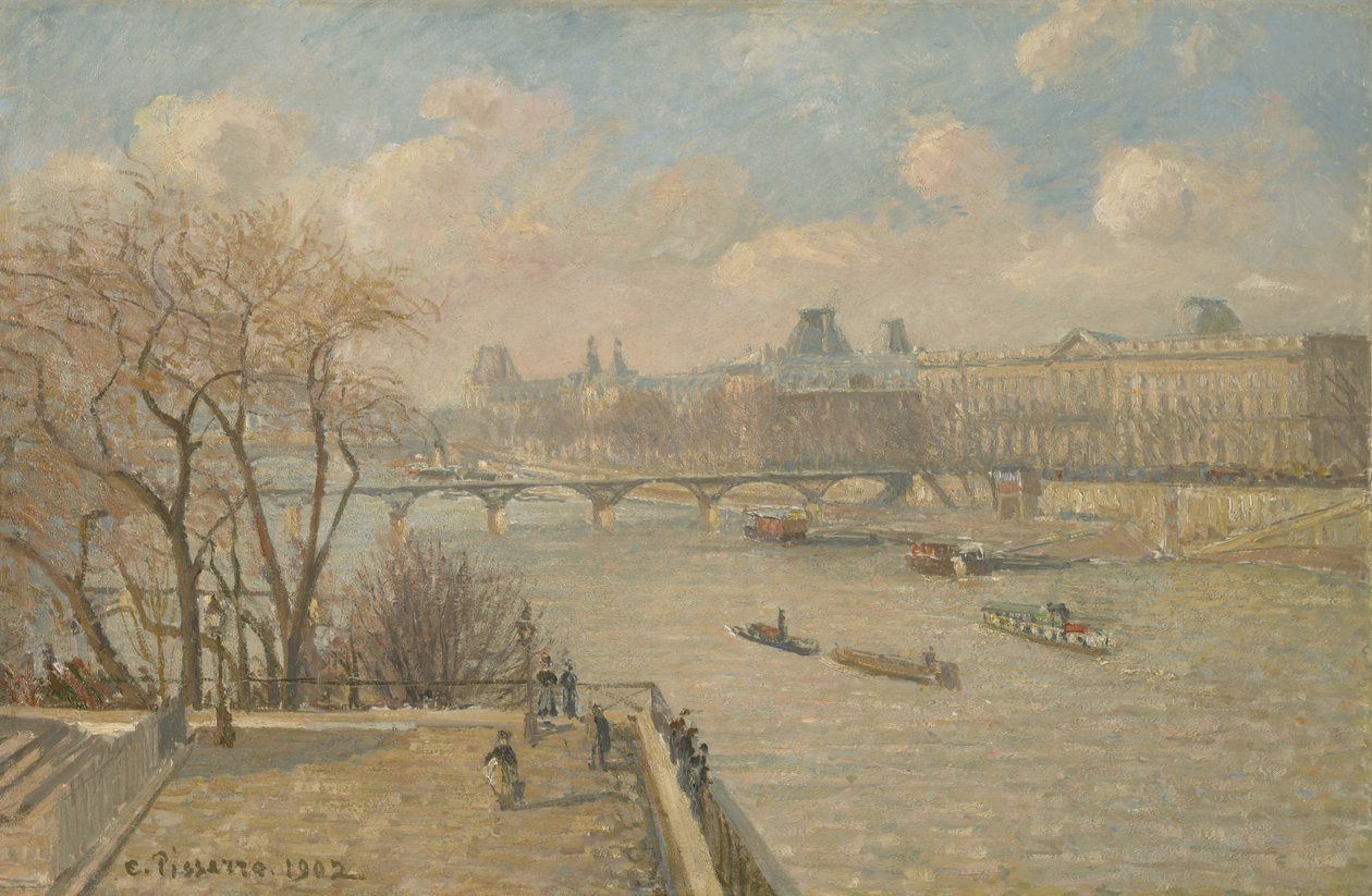 O Louvre do Pont Neuf, 1902 de Camille Jacob Pissarro
