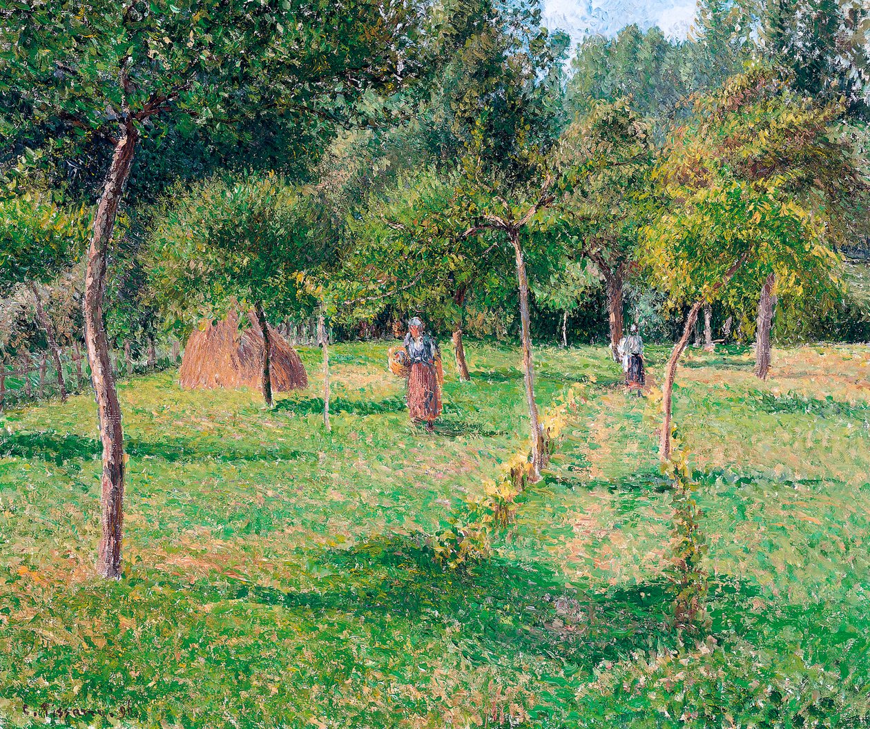 O pomar em Éragny, 1896 de Camille Jacob Pissarro