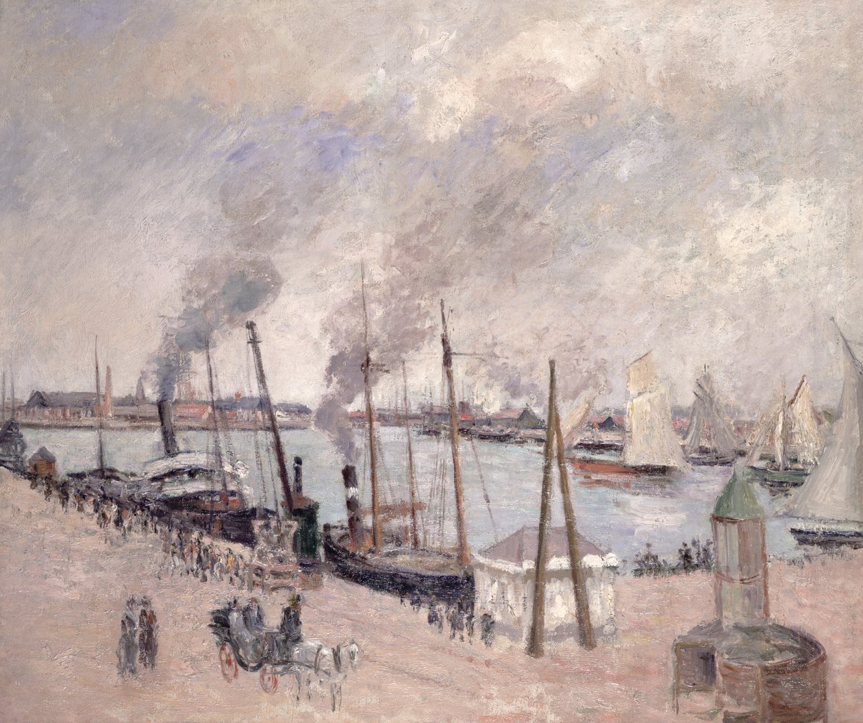 O porto de Le Havre de Camille Jacob Pissarro