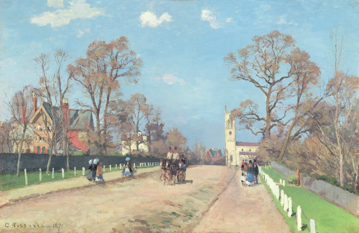 A Estrada para Sydenham de Camille Jacob Pissarro