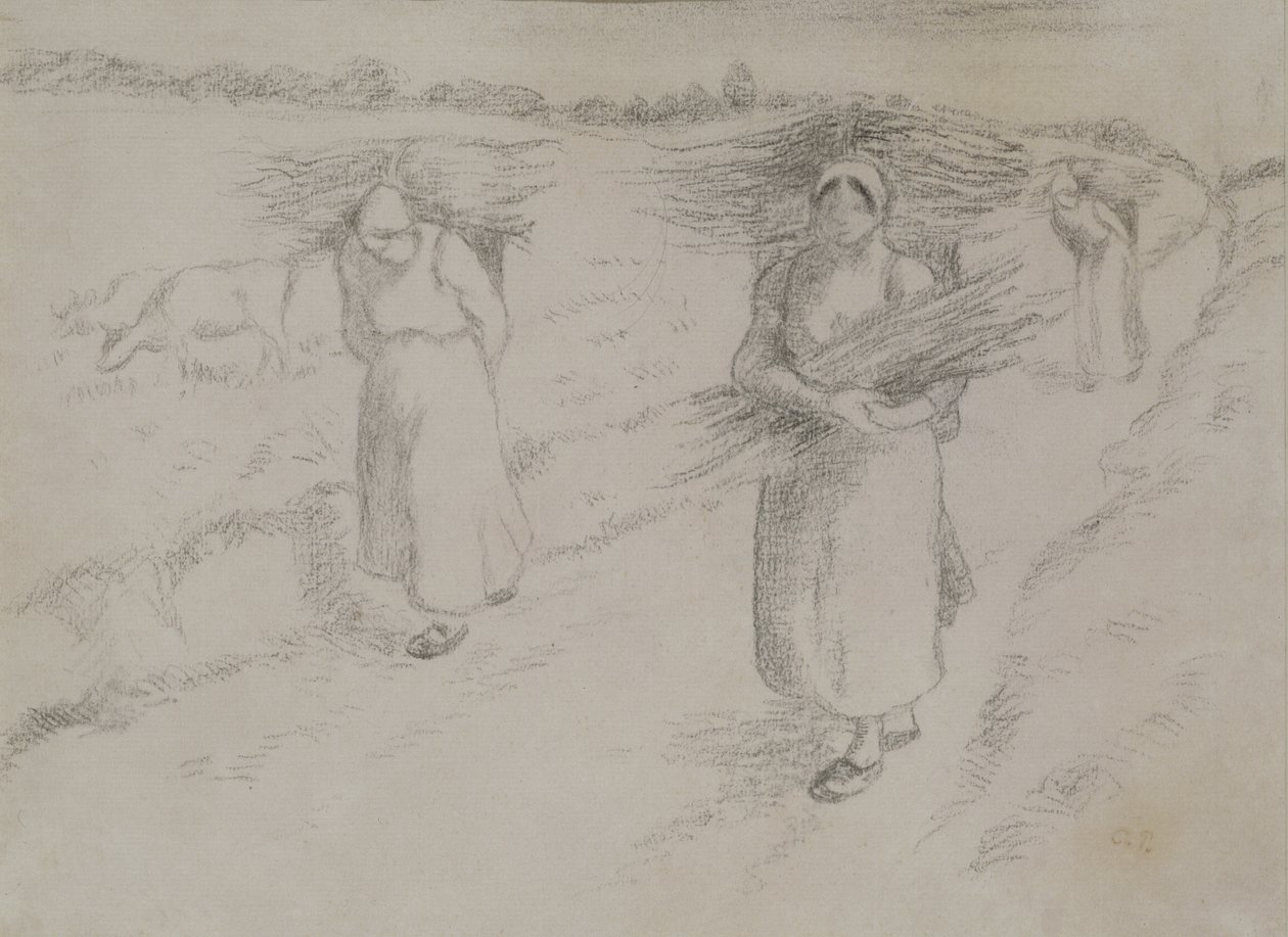 The Twig Gatherers, c.1896 de Camille Jacob Pissarro