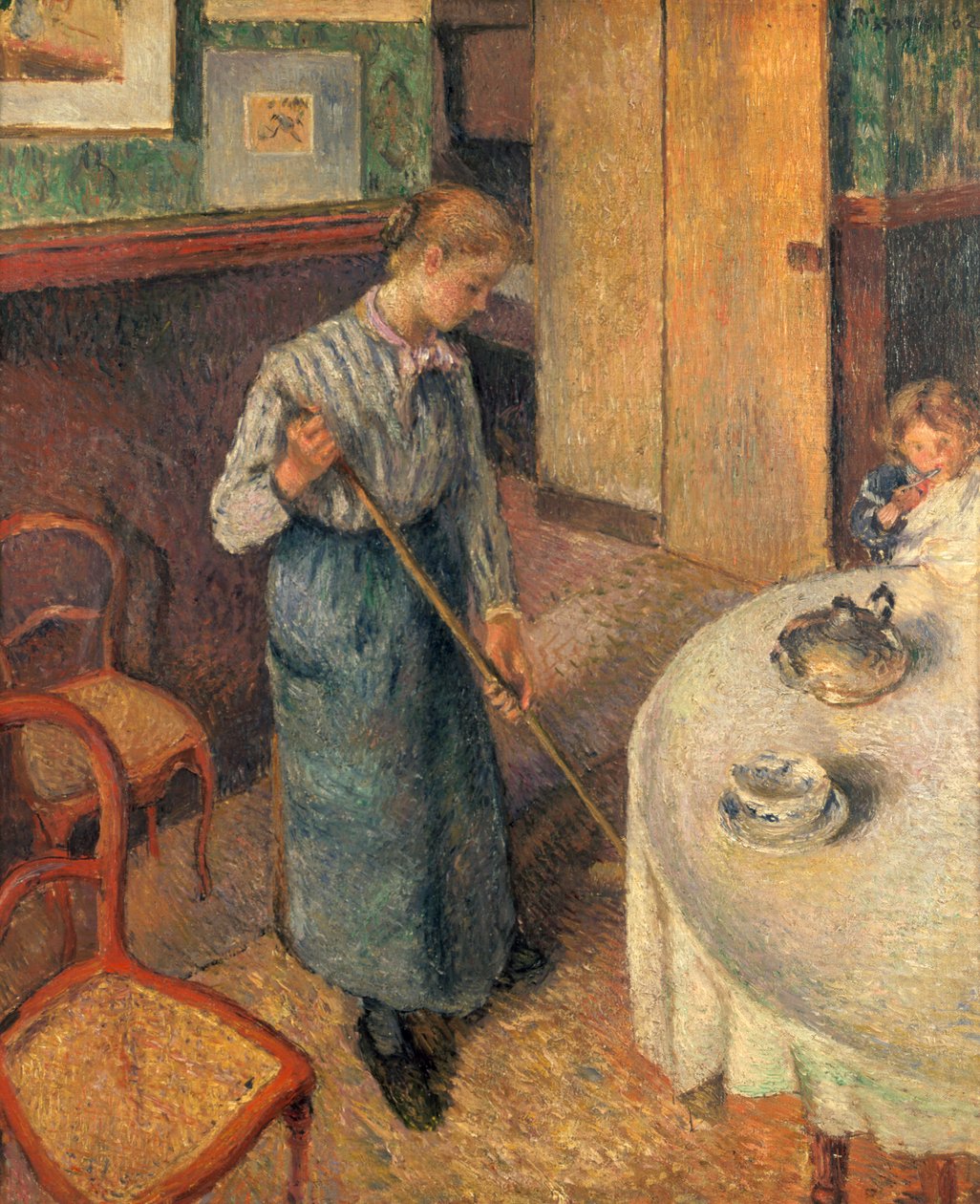 O jovem servo, 1882 de Camille Jacob Pissarro
