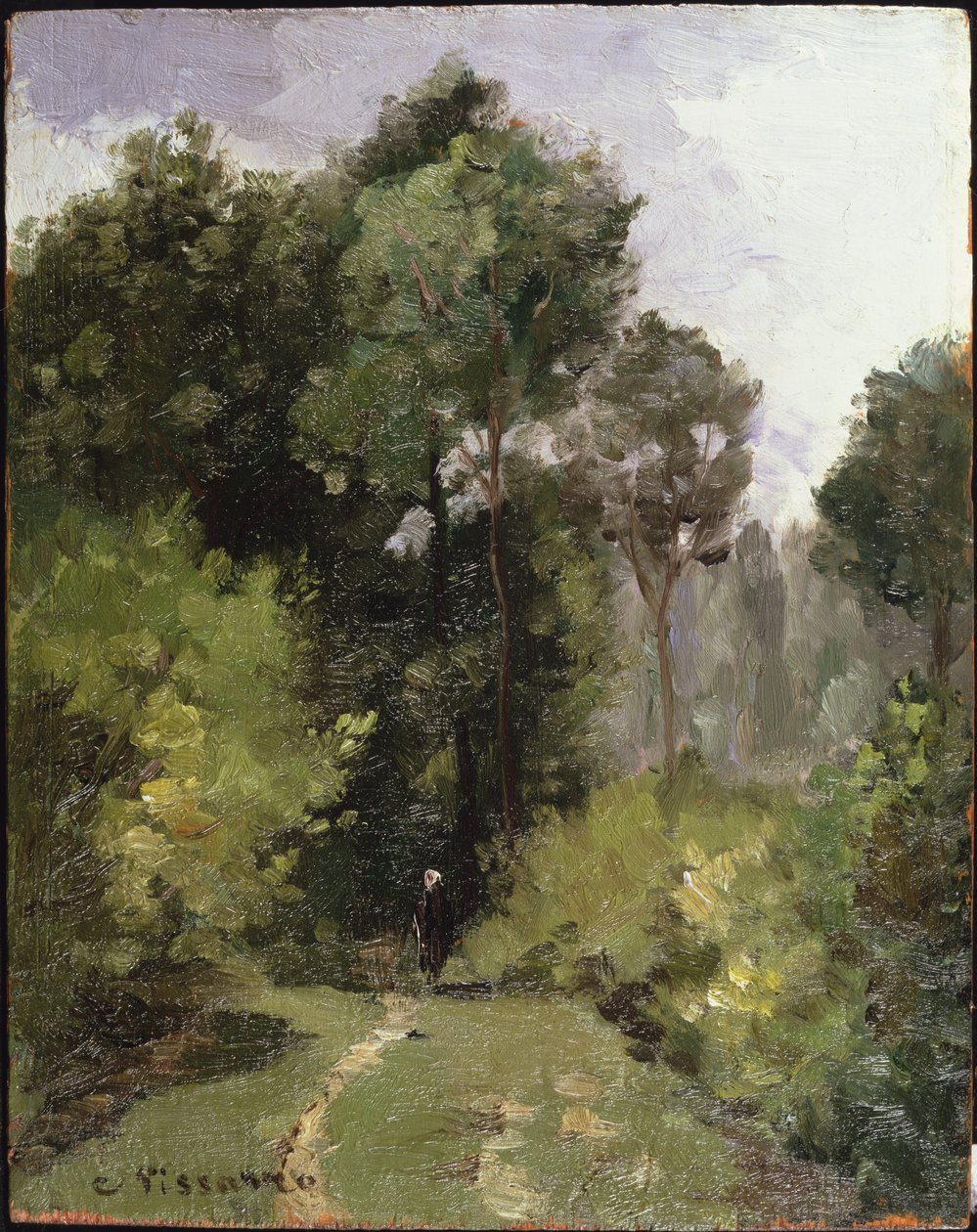 Sob as árvores, 1864 de Camille Jacob Pissarro