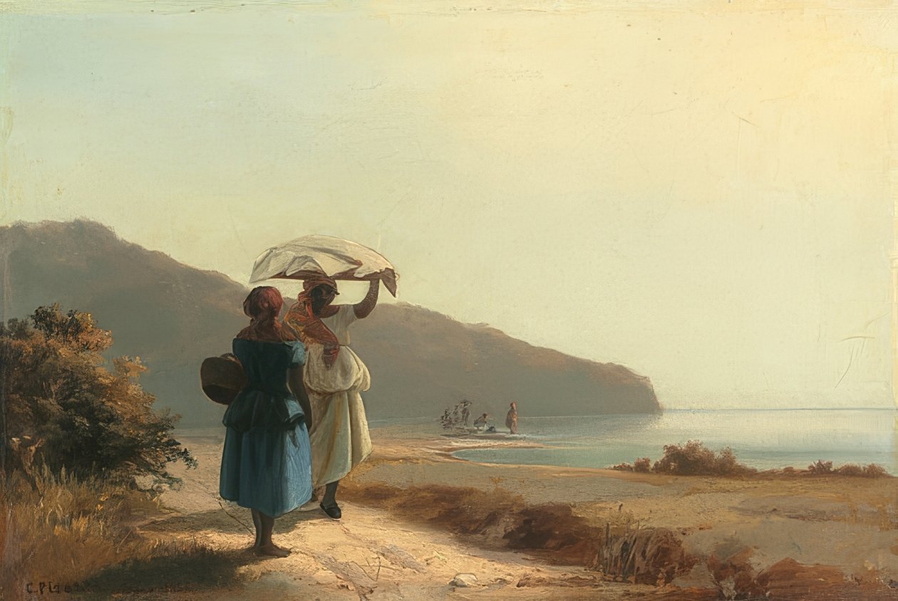 Entretenimento, St. Thomas. 1856 de Camille Jacob Pissarro
