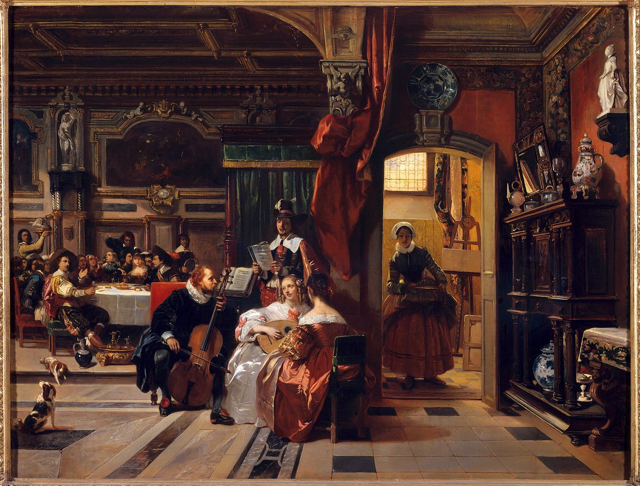 Van Dyck em Londres O pintor Antoon van Dyck (Anton ou Antoine Van Dyck) de Camille Joseph Etienne Roqueplan