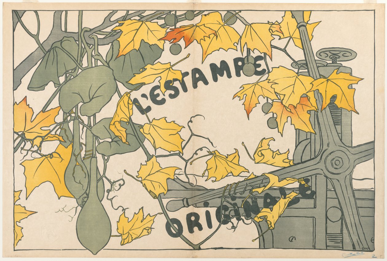 Capa para LEstampe Originale, 1894. de Camille Martin