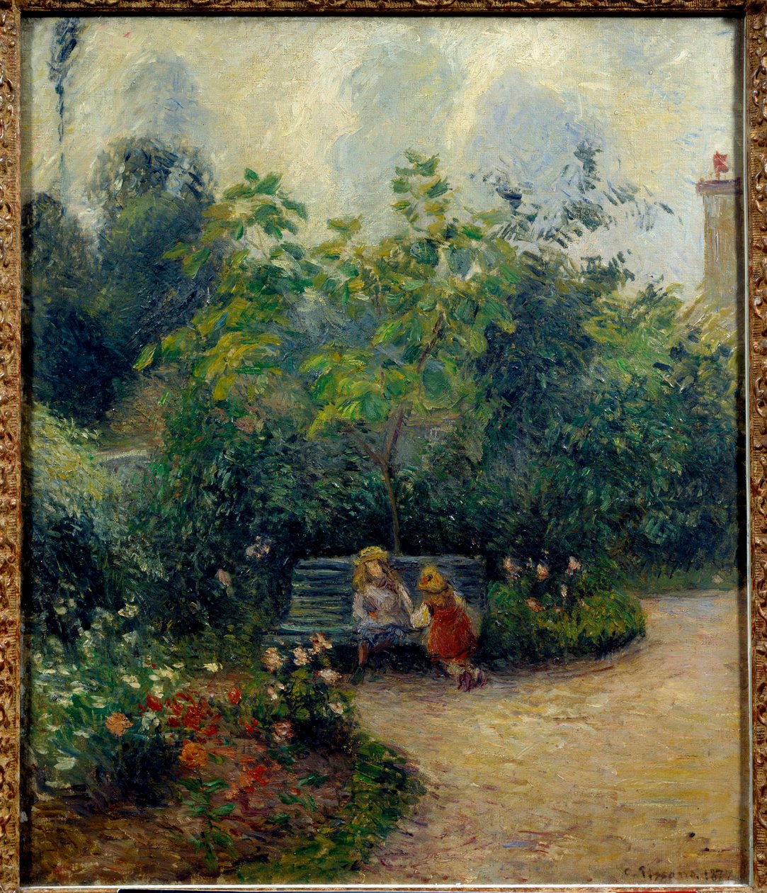 Um canto de jardim em l