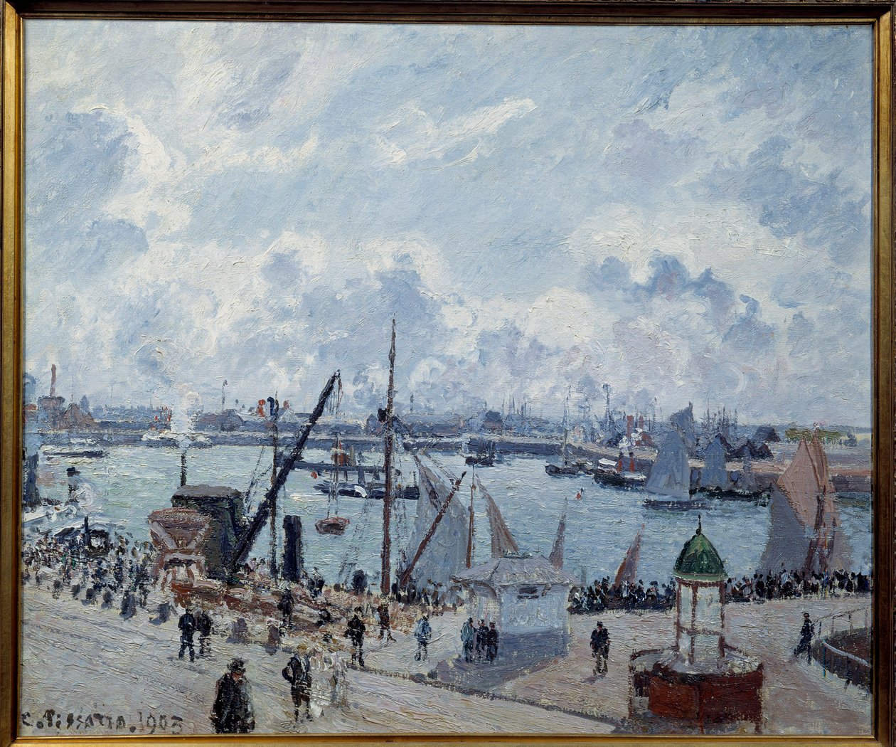 Avant port du Havre, quai de Southampton Painting by Camille Pissarro (1830-1903) 1903 Le Havre, Musee des Beaux Arts de Camille Jacob Pissarro