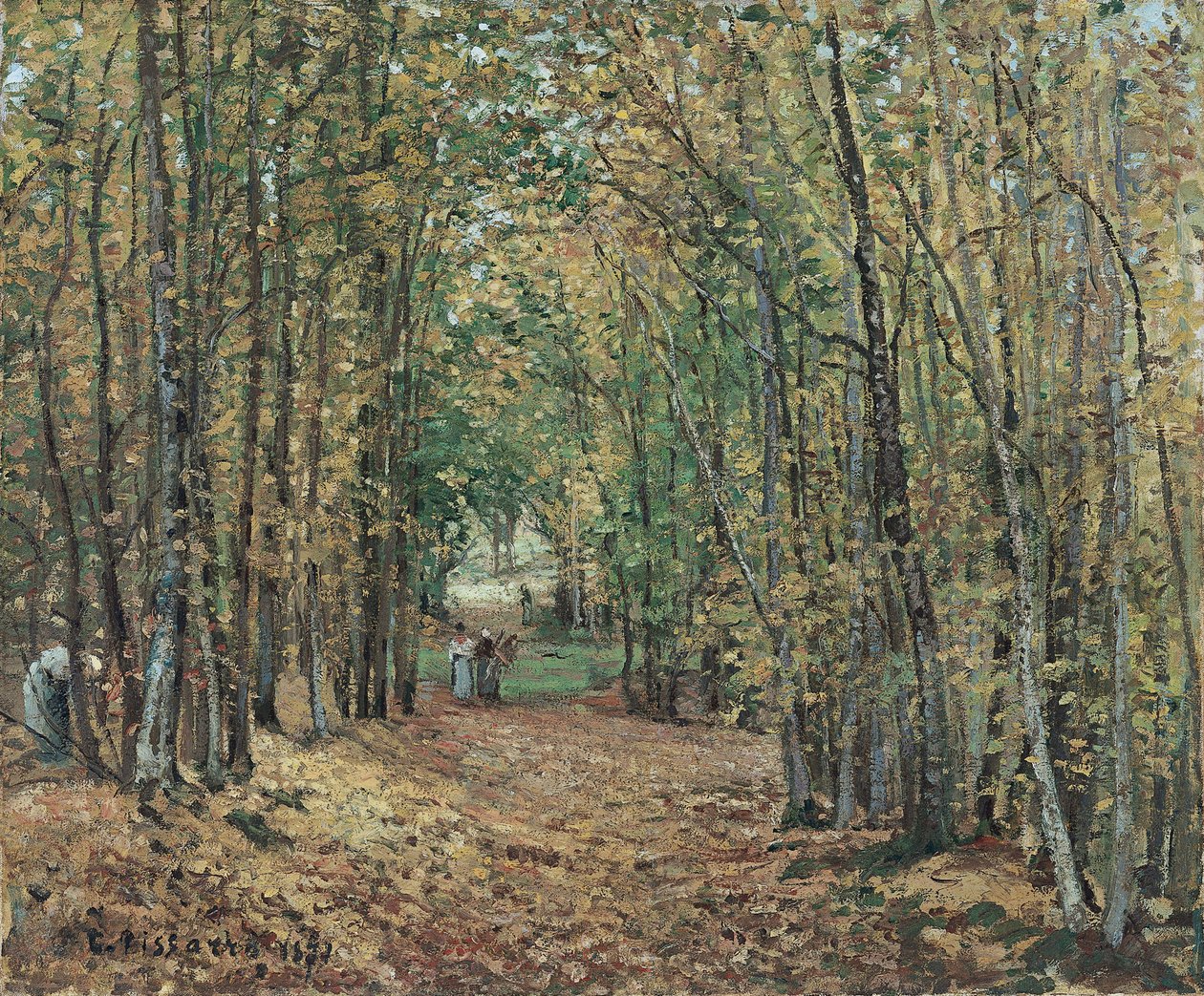 Avenida no Parque de Marly de Camille Pissarro