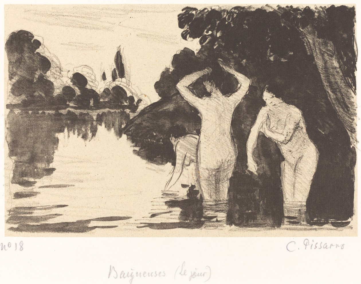 Banhistas de Camille Pissarro