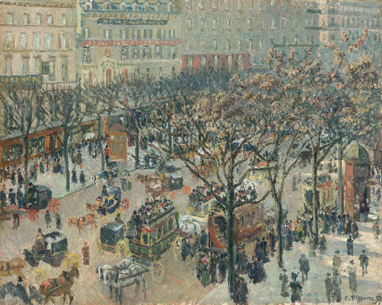 Boulevard des Italiens, Manhã, Luz do Sol, 1897. de Camille Pissarro