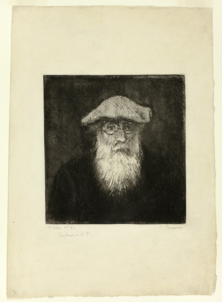 Camille Pissarro, um autorretrato de Camille Pissarro