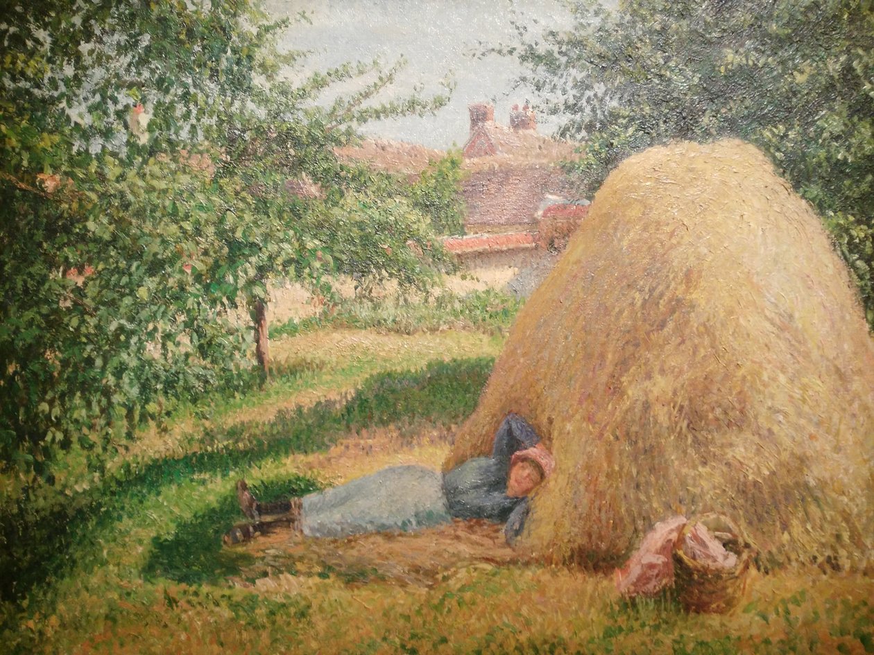 Francês: La Sieste, Éragny
Alemão: Sieste, Éragny de Camille Pissarro
