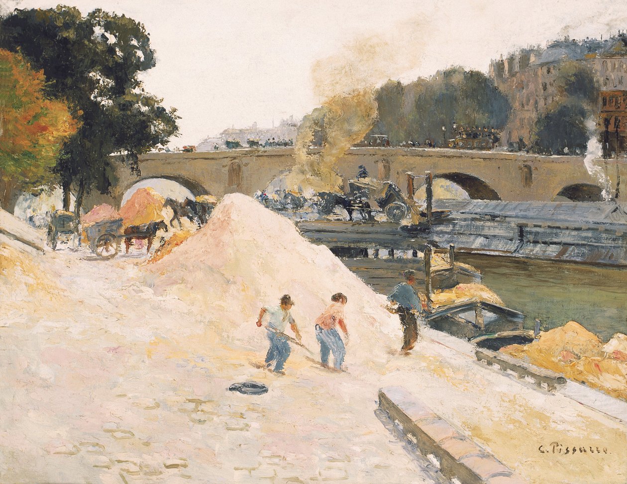 Francês: Le Pont-Marie vu depuis le quai d
