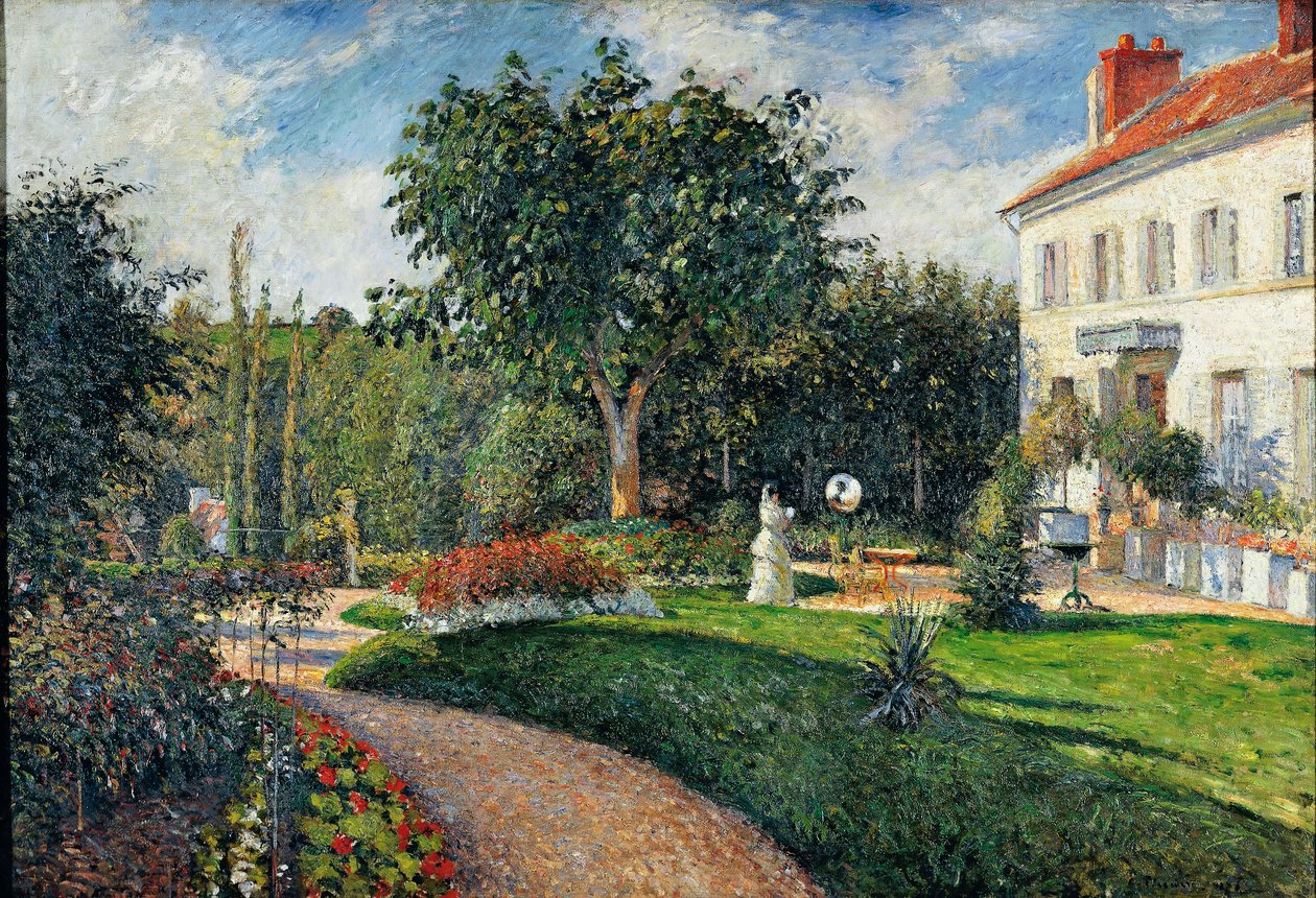 Jardim de les Mathurins em Pontoise de Camille Pissarro