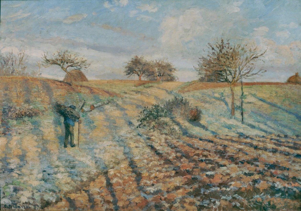 Gelee blanche (Geada) ... (óleo sobre tela) de Camille Pissarro