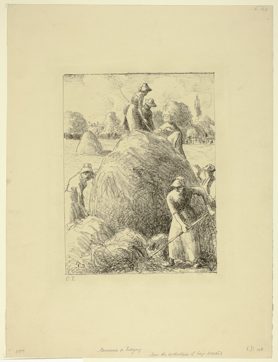 Fazedores de feno de Eragny de Camille Pissarro