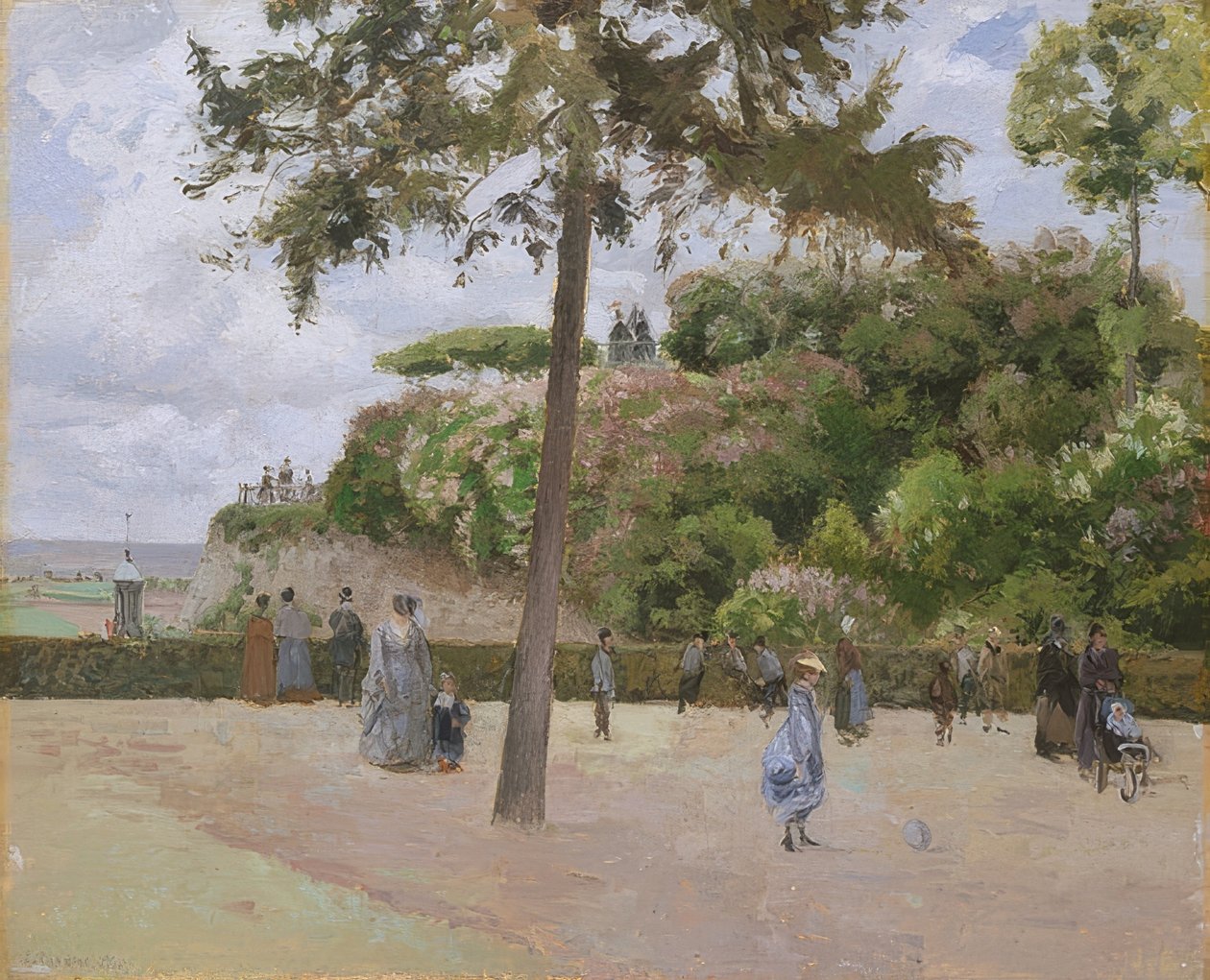 No parque de Pontoise. 1874 de Camille Jacob Pissarro