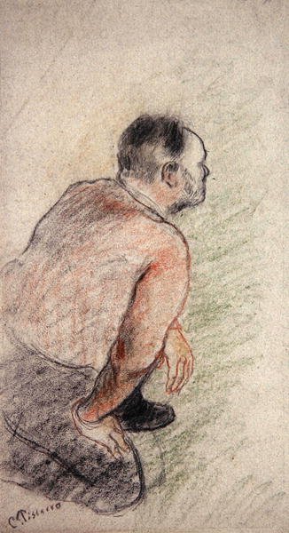 Julien Tanguy (giz sobre papel) de Camille Pissarro