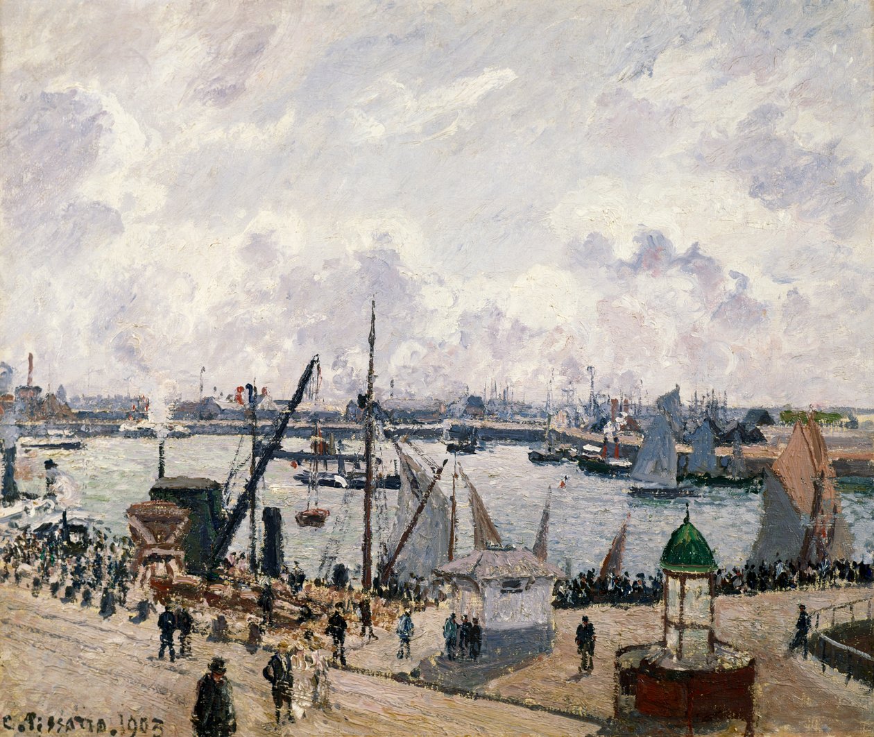 O Cais de Southampton em Le Havre de Camille Pissarro