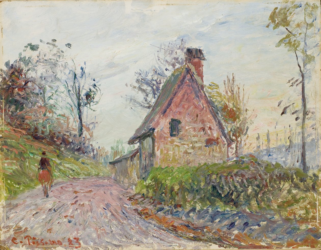 Os arredores de Rouen de Camille Pissarro