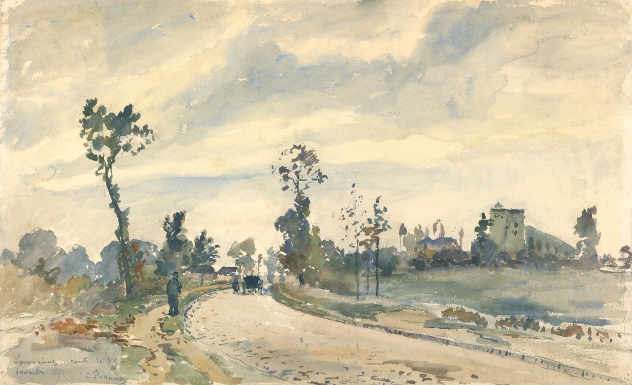 Louveciennes, Route de Saint-Germain de Camille Jacob Pissarro