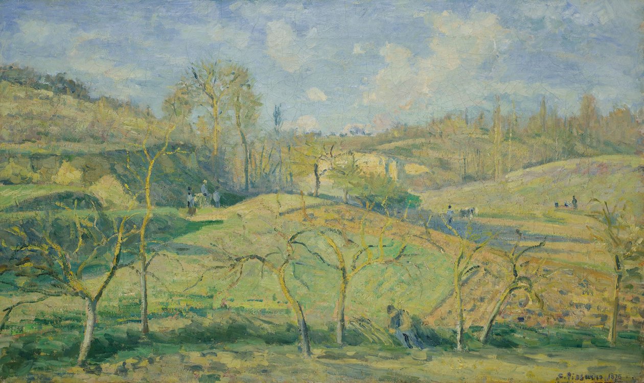 Sol de março, Pontoise de Camille Pissarro