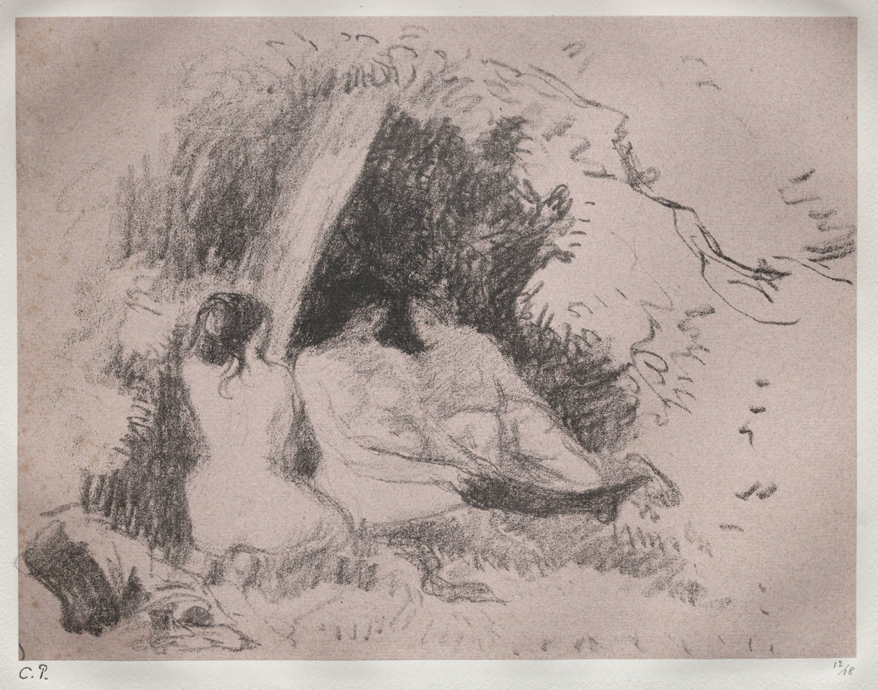 Mulheres Nuas de Camille Pissarro