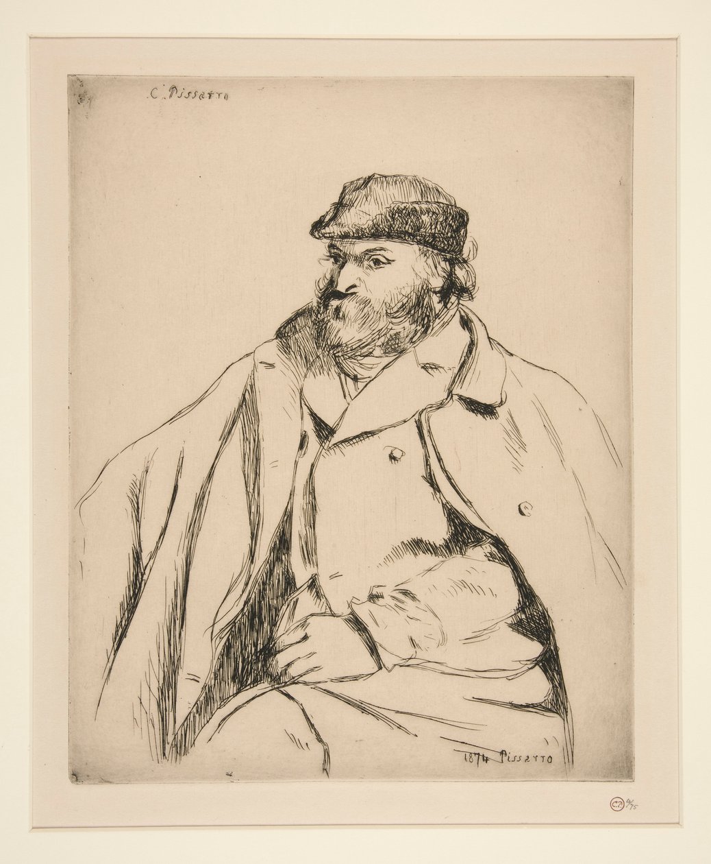 Paul C?zanne (Retrato de C?zanne) de Camille Pissarro