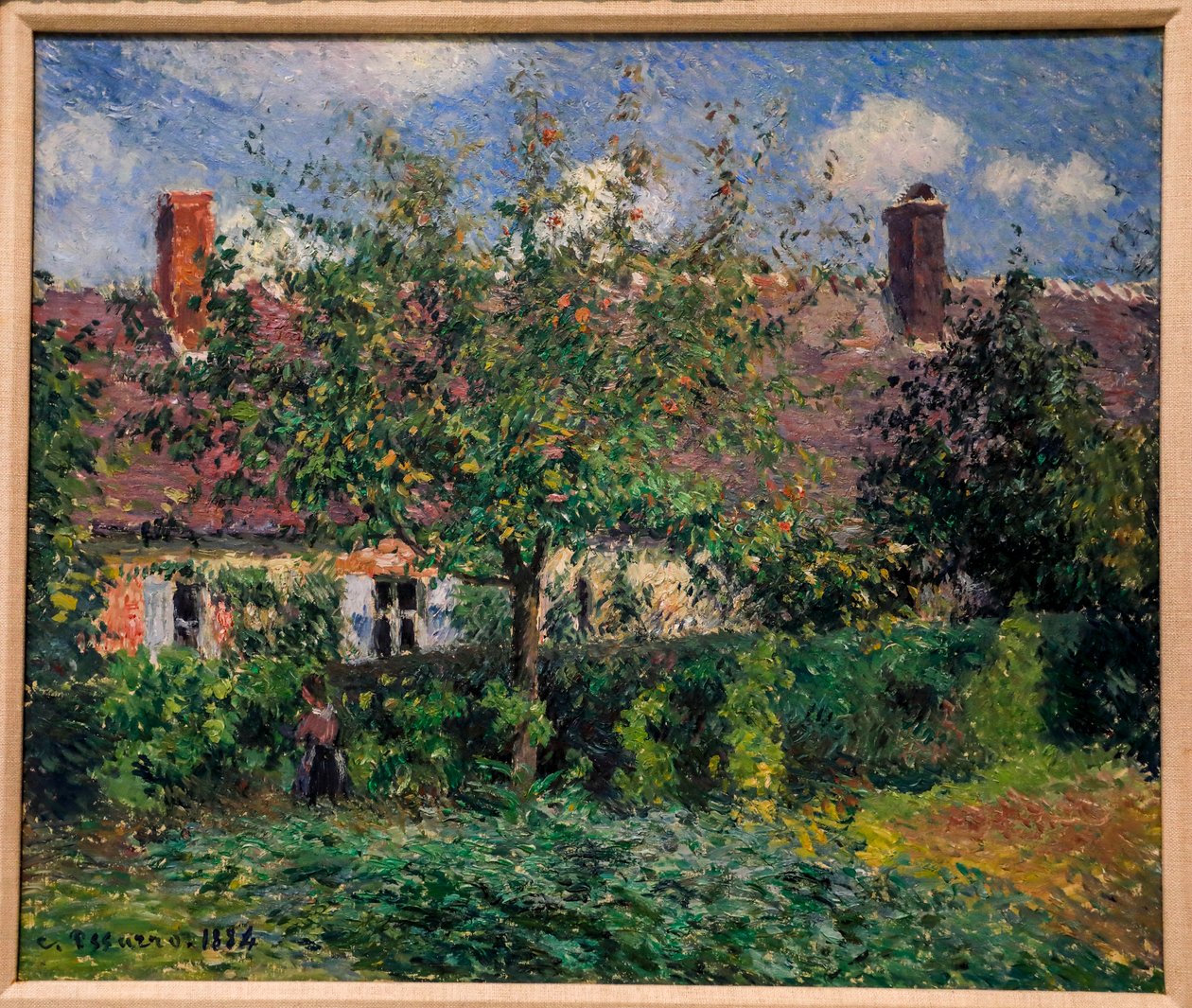 Casa dos Camponeses em Èragny de Camille Pissarro
