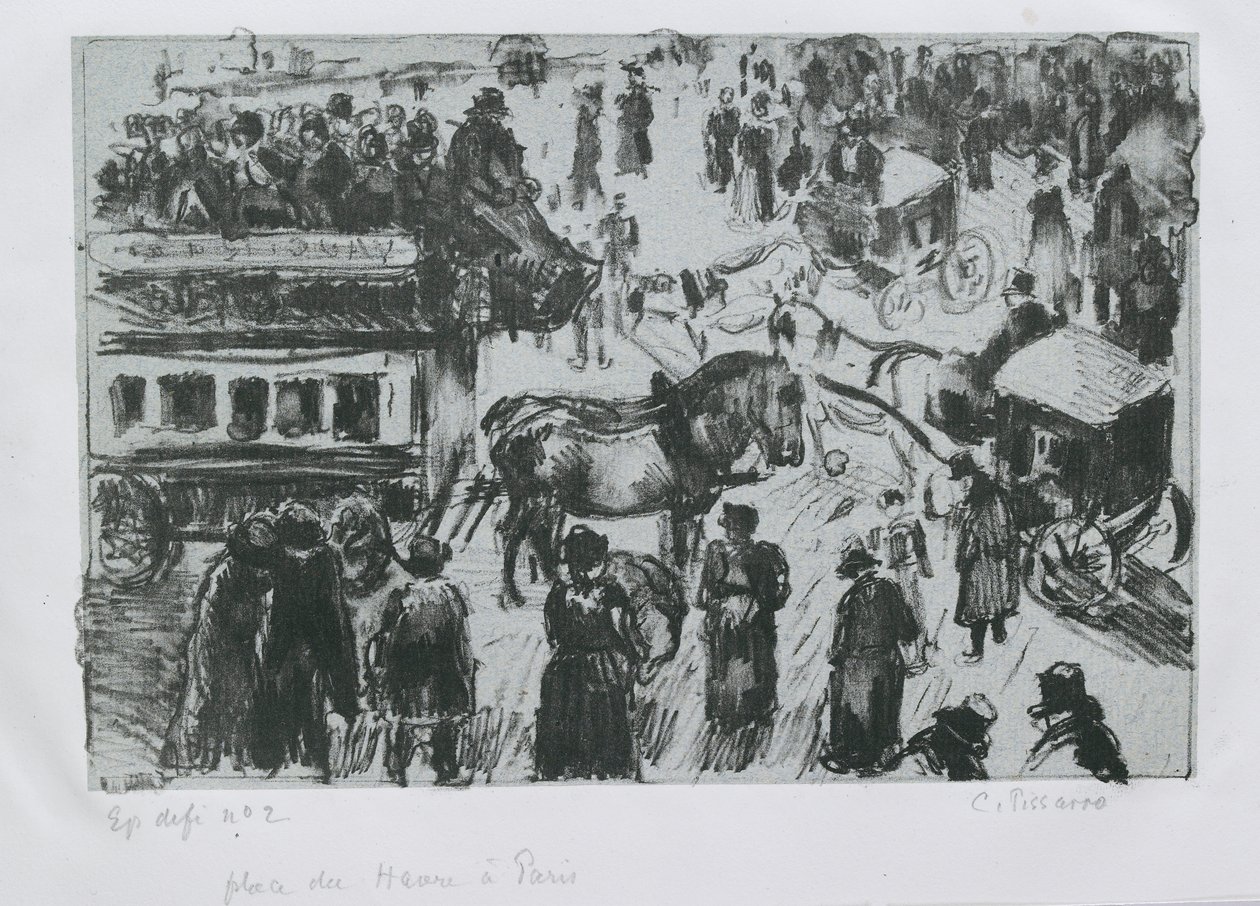 Place du Havre, Paris, c1897 de Camille Pissarro