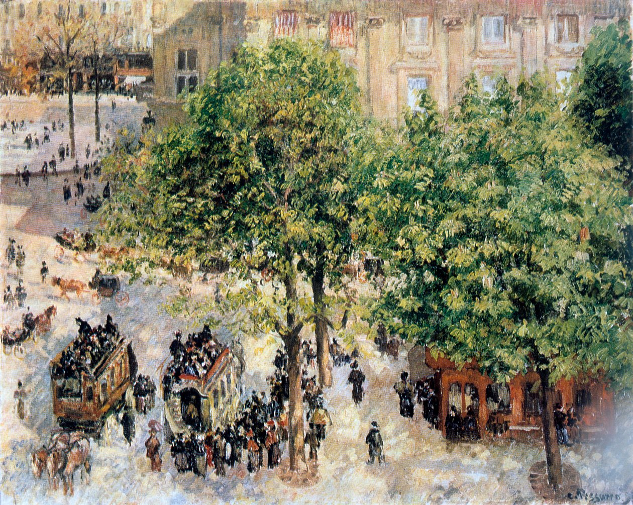 Place du Theatre-Francais, primavera de 1898 de Camille Jacob Pissarro