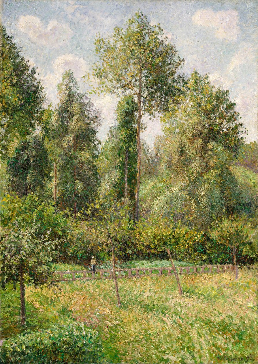 Álamos, Éragny, 1895. de Camille Jacob Pissarro