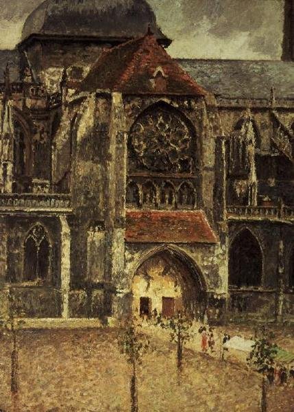 Portal da Igreja de São Jacques, Dieppe de Camille Pissarro