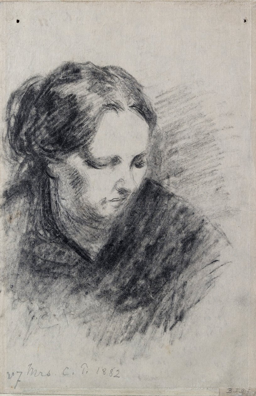 Retrato de Madame Pissarro, 1882 de Camille Pissarro
