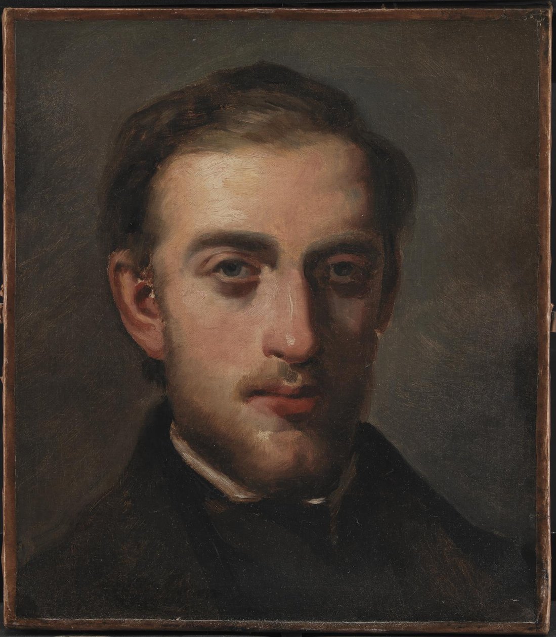 Retrato do pintor Fritz Melbye (1826-69) de Camille Pissarro