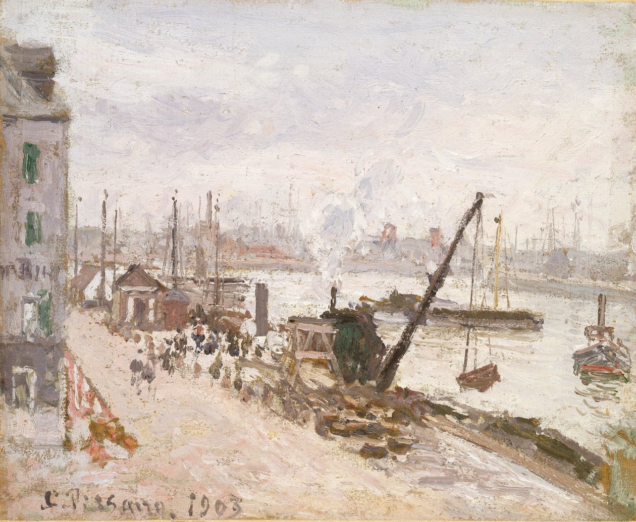 Cais de Le Havre, 1903 de Camille Pissarro