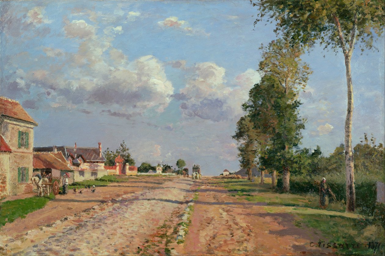 Route de Versailles, Rocquencourt de Camille Jacob Pissarro