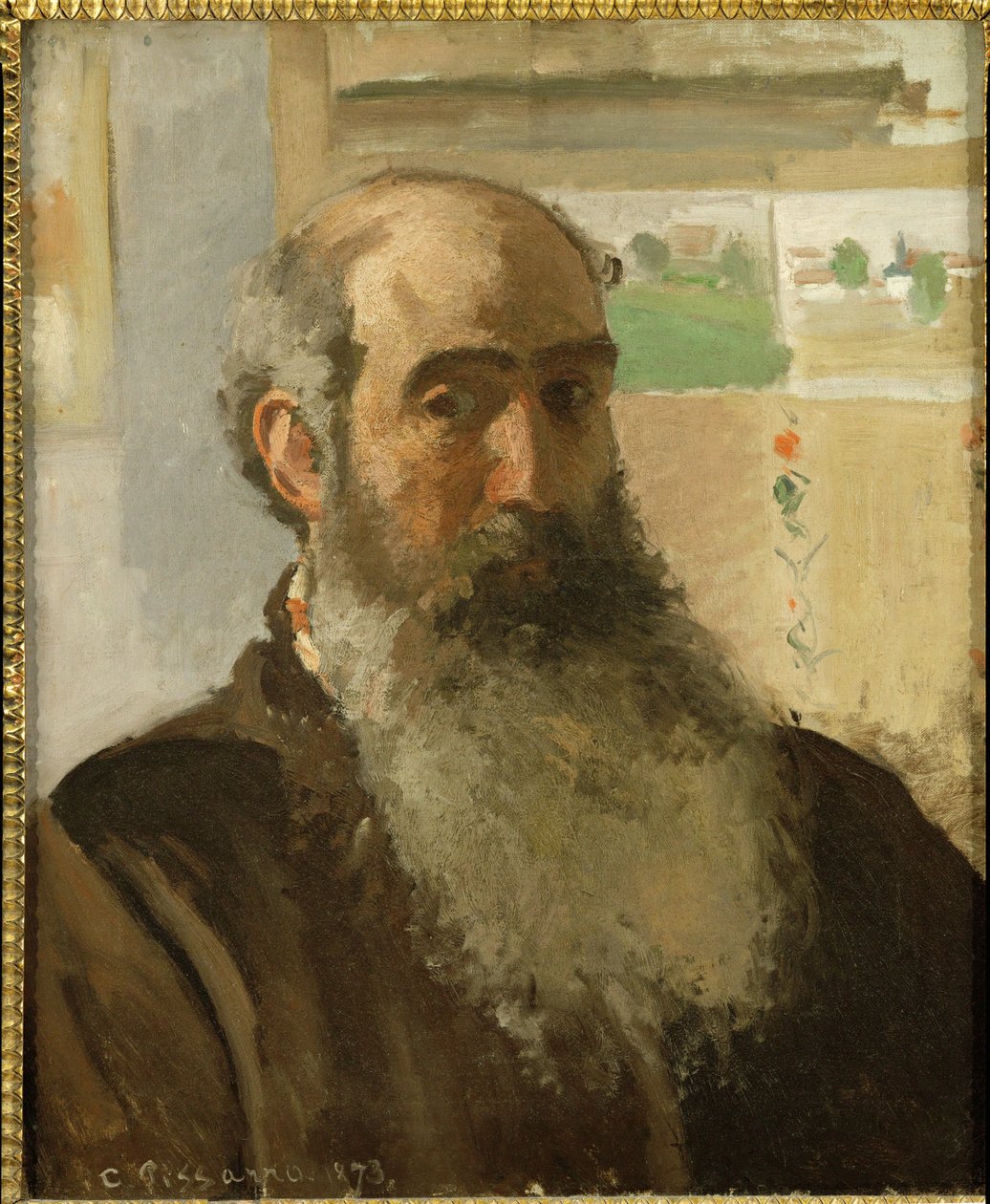 Autorretrato ... (óleo sobre tela) de Camille Pissarro